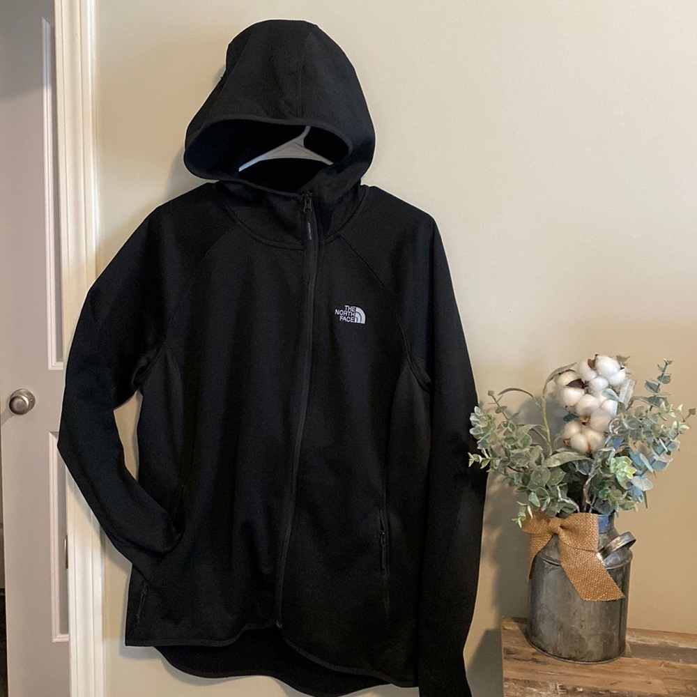 The North Face Full Zip Hooded Jacket - Women Sz XL - Black - good Condition
